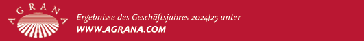 Agrana AIZ-Banner GJ Geschäftsjahr 2024-2025 © Agrana