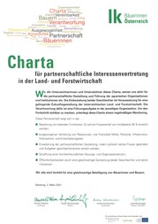 Charta für partnerschaftliche Interessensvertretung © LK Salzburg