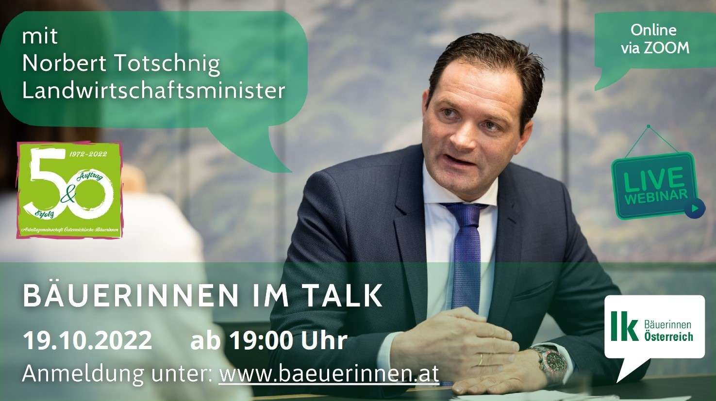 Sharepic Talk mit Totschnig