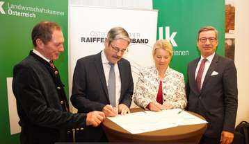 Unterzeichnung der Charta durch den Österr. Raiffeisenverband 5.12.2022