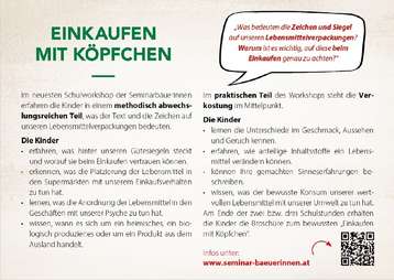 Postkarte Einkaufen mit Köpfchen 1b