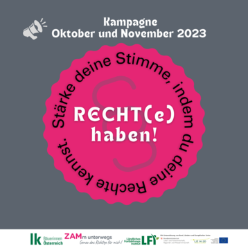 Kampagnenstart Rechte der Frau 2023 - Siegel Kampagnenstart Rechte der Frau 2023 - Siegel
