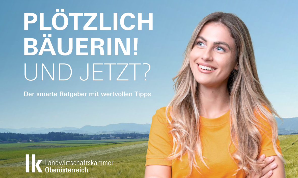 Screenshot Broschüre Plötzlich Bäuerin der LK OÖ Screenshot Broschüre Plötzlich Bäuerin der LK OÖ