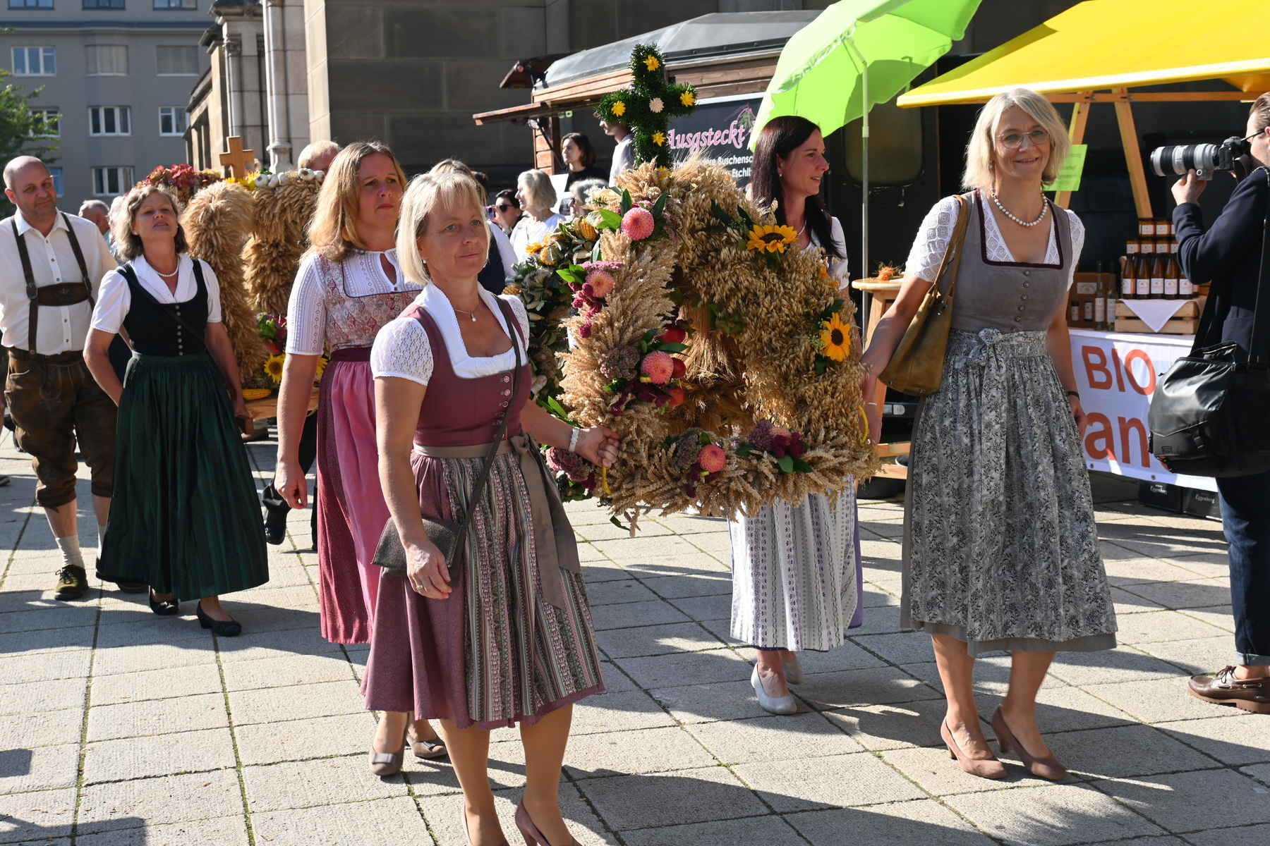 Einzug der Erntekronen © LK OÖ
