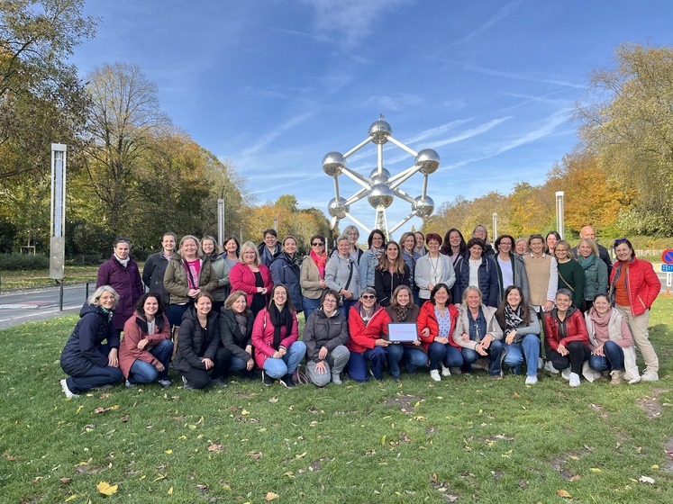 40 Bäuerinnen und Bauern aus ganz Österreich nahmen von 4. bis 6. November an der Bildungsreise in Brüssel teil.