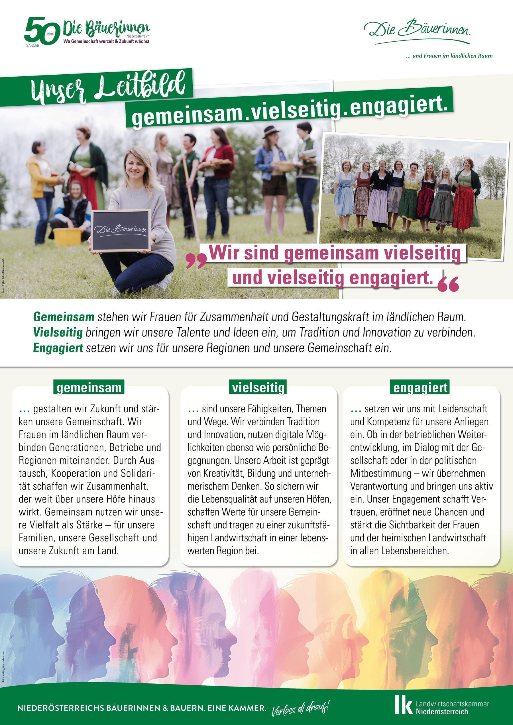 Plakate_Die Bäuerinnen Wanderausstellung_841x1189mm14 50 Jahre Bäuerinnen NÖ - Wanderausstellung © Die Bäuerinnen NÖ