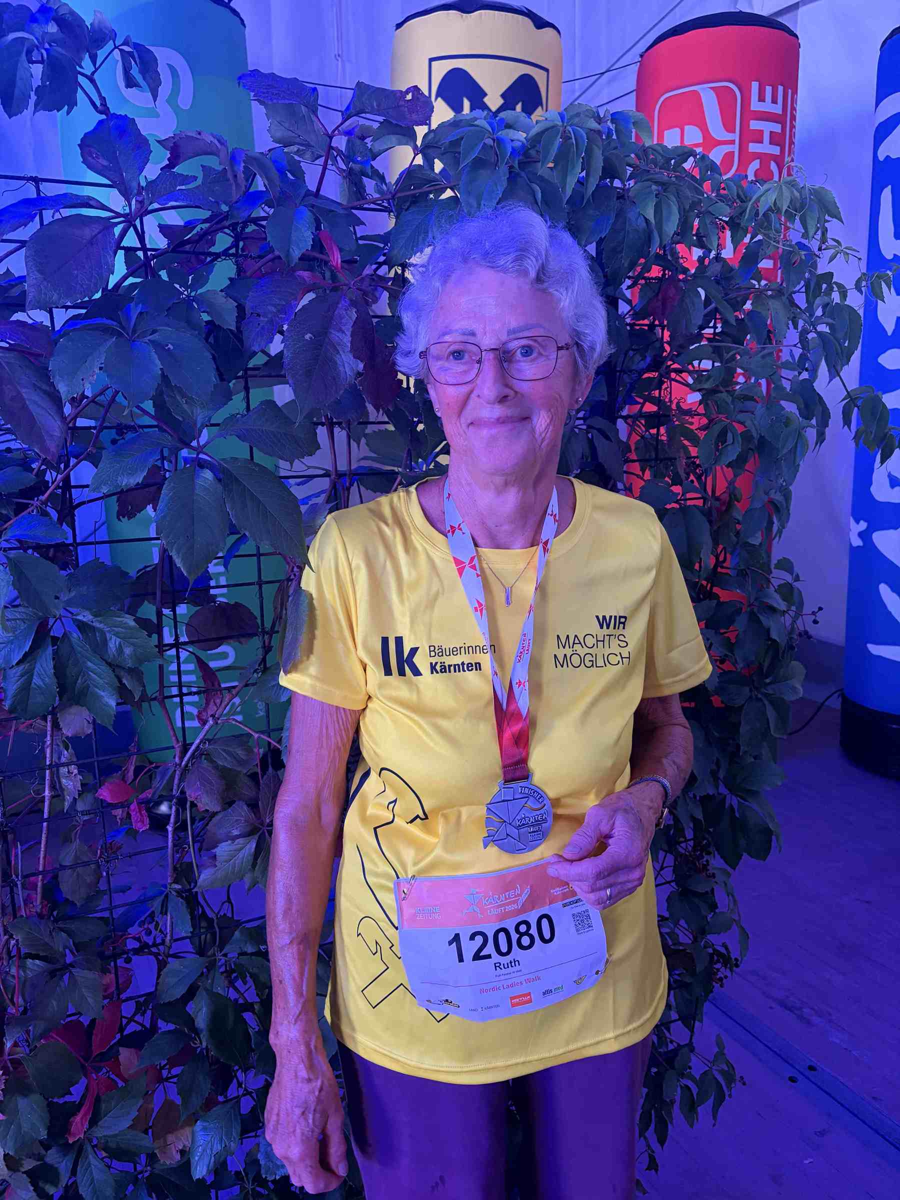Fercher Ruth unsere älteste Teilnehmerin im Team mit 78 © LK Kärnten