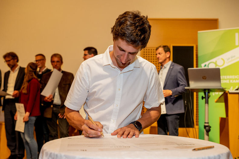 Charta-Unterzeichnung mit 30 agrarischen Vereinen ©&nbsp;LK NÖ/Georg Pomaßl