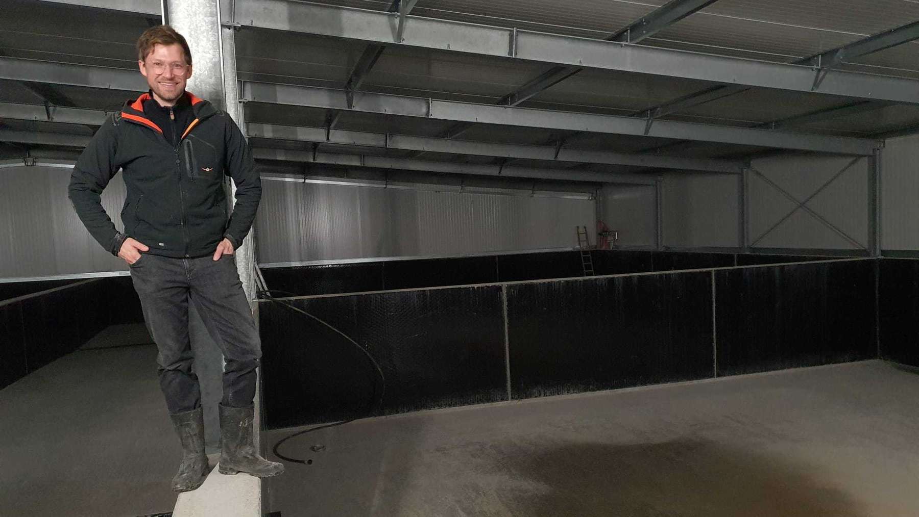 Eindrücke von der Erstellung der Betriebsreportage "Kremstalgarnelen" in Kremsmünster, 12. Jänner 2023