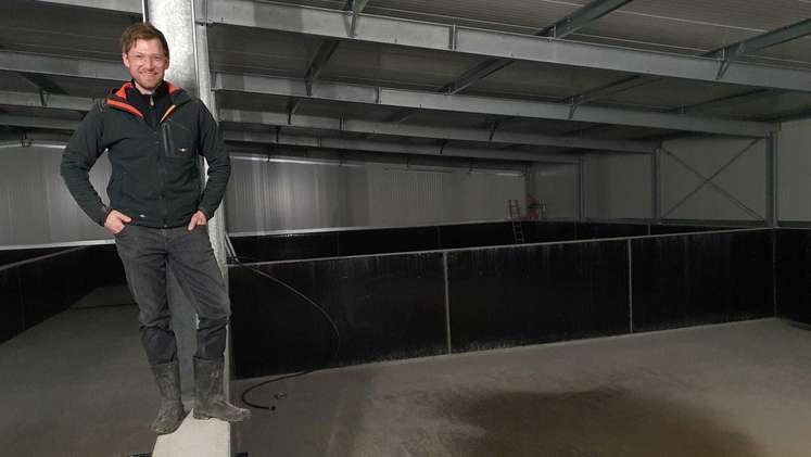 Eindrücke von der Erstellung der Betriebsreportage "Kremstalgarnelen" in Kremsmünster, 12. Jänner 2023