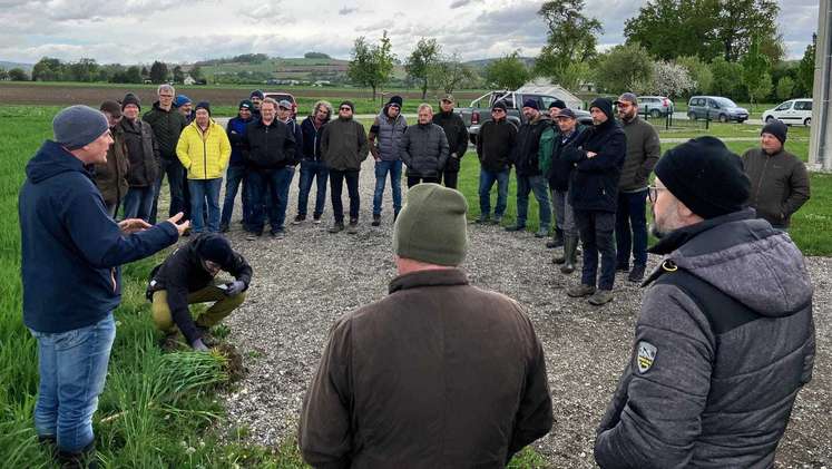 Frühjahrsfeldbegehung im Bezirk Perg mit DI Martin Bäck, 16. April 2024