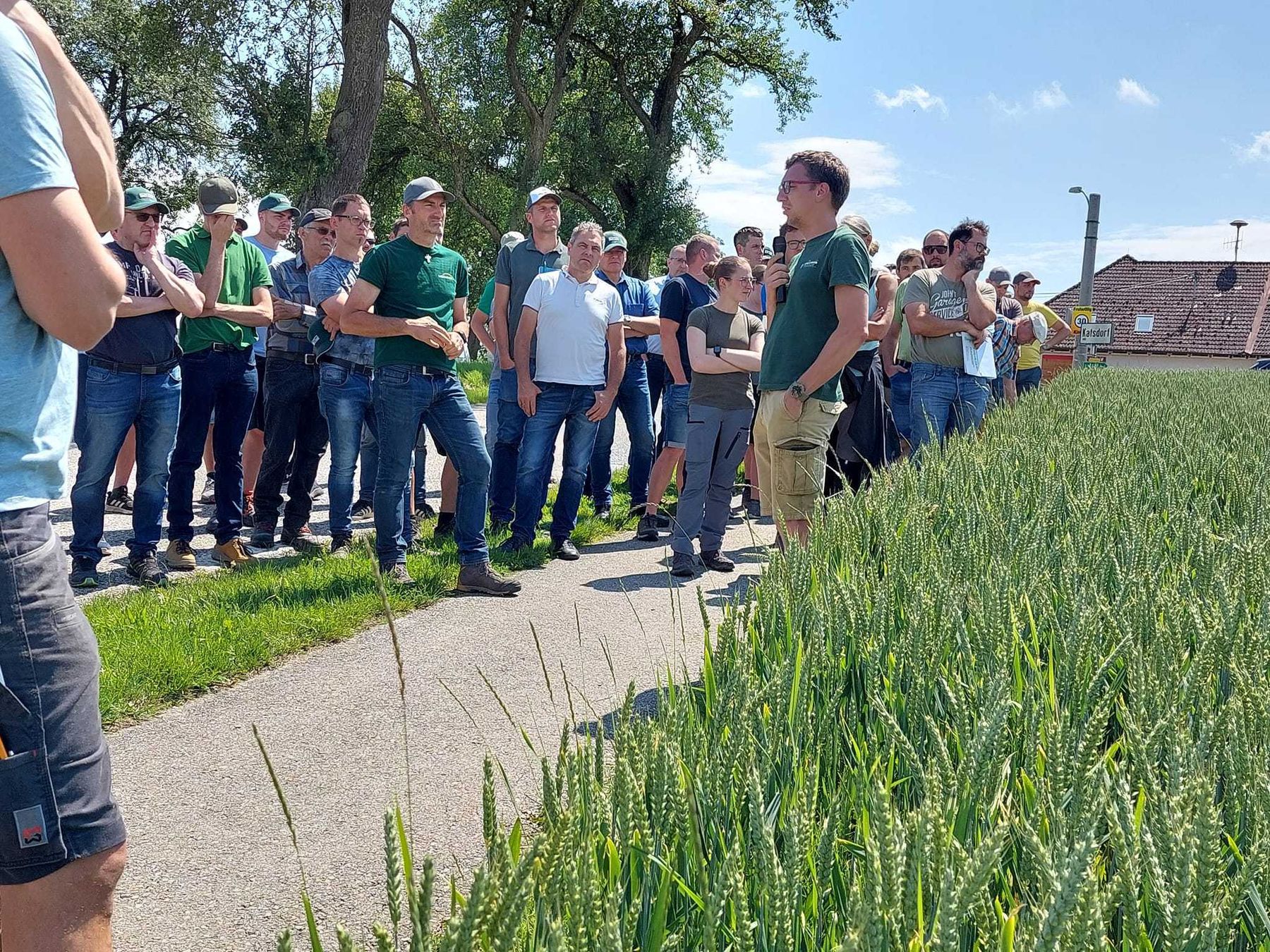 Eindrücke vom Feldtag in Katsdorf (abz Hagenberg) mit vielen Informationen zu Weizen, Raps, Mais und Soja. Auch aktuelle Themen zum Boden- und Gewässerschutz (z.B. NAPV, ÖPUL Vorbeugender Grundwasserschutz- Acker, Ammoniakreduktionsverordnung, ÖDüPlan Plus) wurden angesprochen. Gratulation dem abz Hagenberg Team für die perfekte Anlage der Versuche! © BWSB