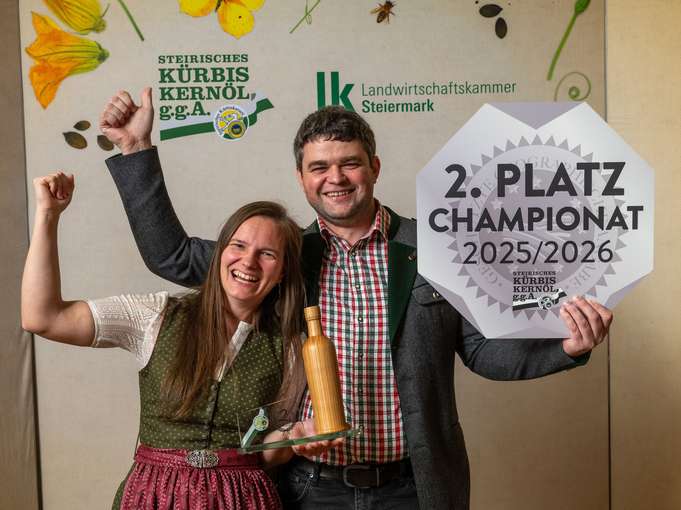 2. Platz: Andrea Wechtitsch und Franz Vollmaier © LK Steiermark-Kristoferitsch