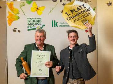 Platz 1: Anton Raidl und Marcel Taucher © LK Steiermark-Kristoferitsch