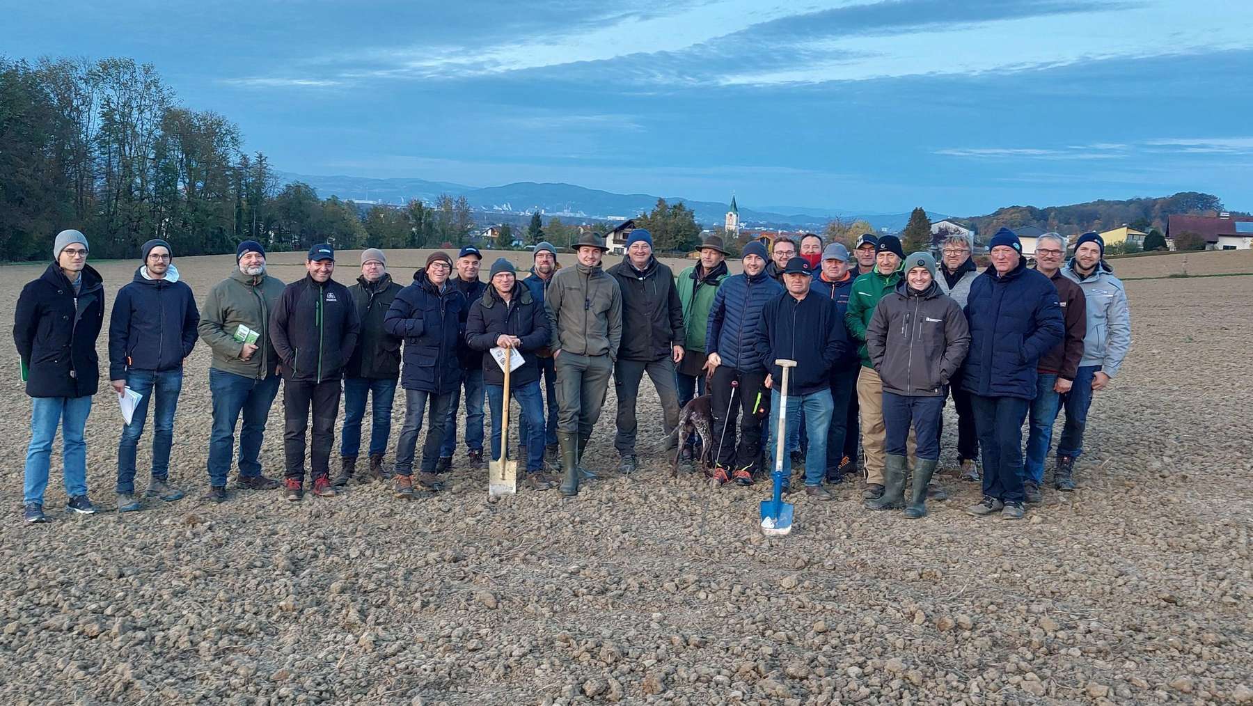 Feldbegehung der Wasserbauern in Ansfelden, 20. Oktober 2025