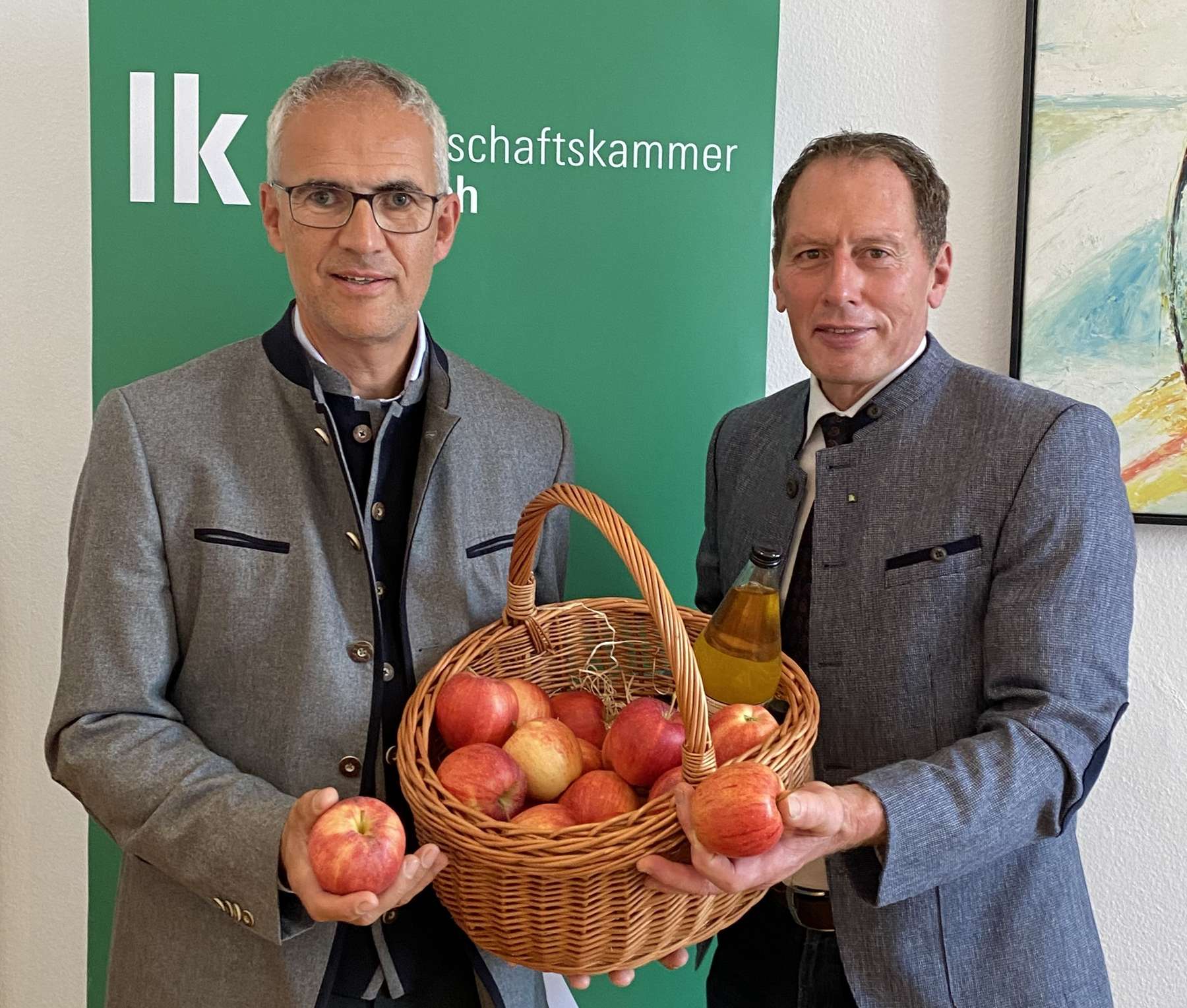 Kohlfürst und Moosbrugger Tag des Apfels 2025.jpg © Jung-Liethner/LKÖ