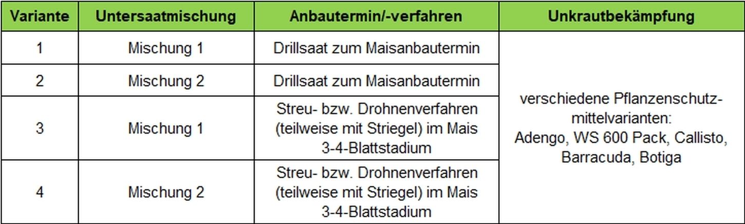 Versuchsvarianten.jpg © BWSB/Schütz