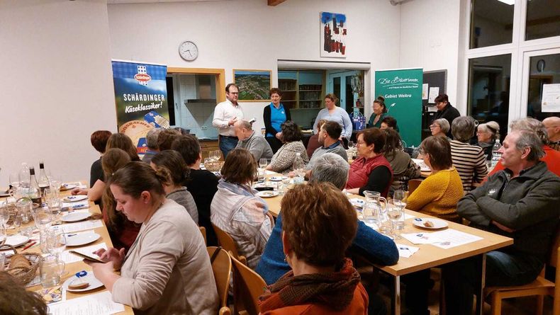 Wein- und Käseverkostung ©&nbsp;Die Bäuerinnen im Gebiet Weitra