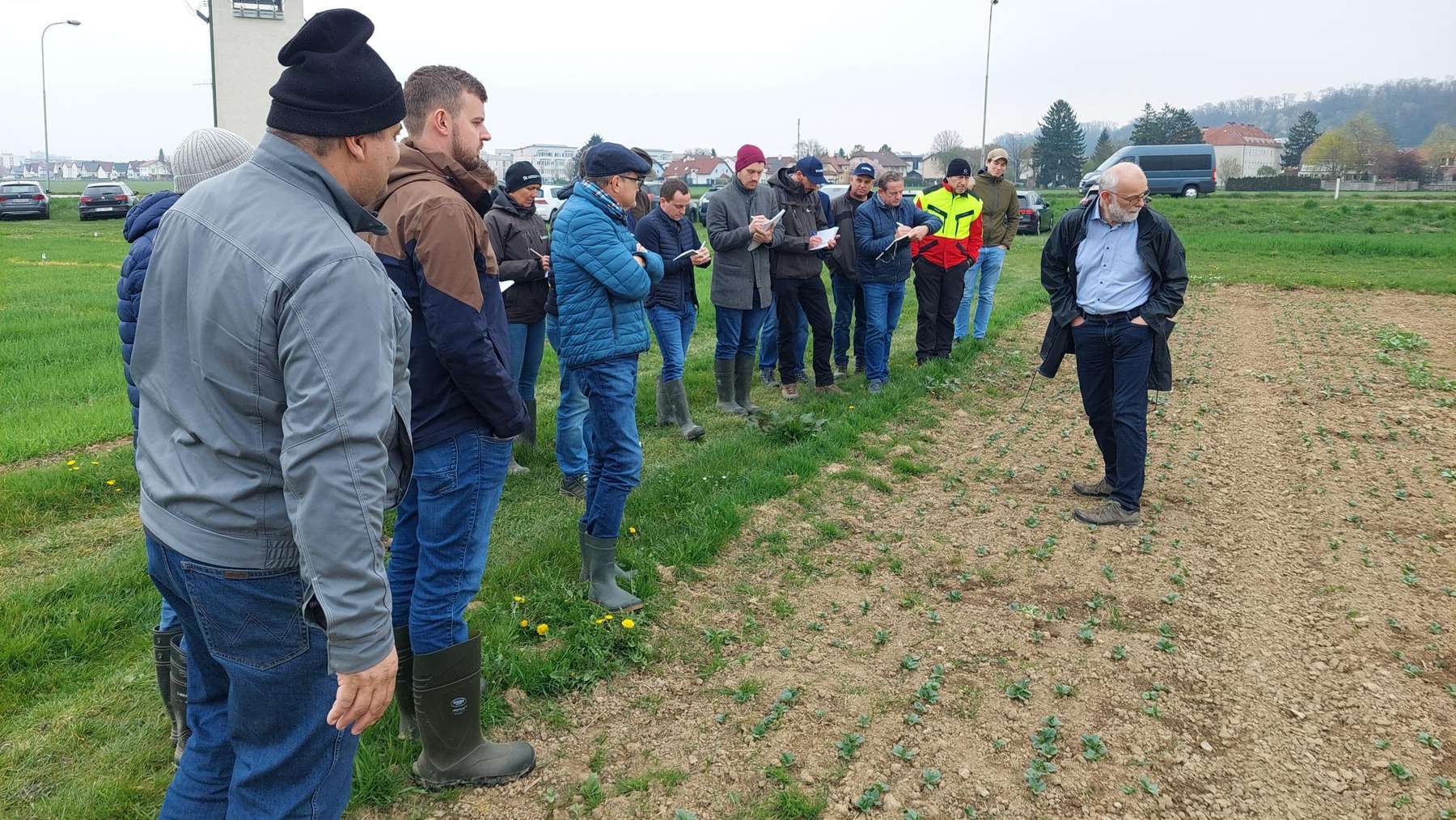 Berater-Feldbegehung mit den Wasserbauern in Ritzlhof, 14. April 2026