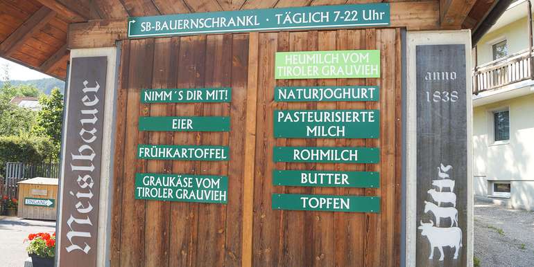 Stylischer Einkauf beim Meislbauer. © LK Tirol/Traxler