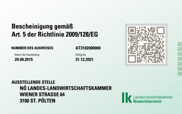 NÖ Pflanzenschutz-Sachkundeausweis © LK NÖ NÖ Pflanzenschutz-Sachkundeausweis © LK NÖ