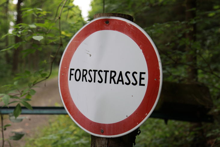 Wer unerlaubt mit dem Fahrrad auf Forststraßen unterwegs ist, kann sich nicht auf die Wegehalterhaftung berufen © LK/Musch Wer unerlaubt mit dem Fahrrad auf Forststraßen unterwegs ist, kann sich nicht auf die Wegehalterhaftung berufen © LK/Musch