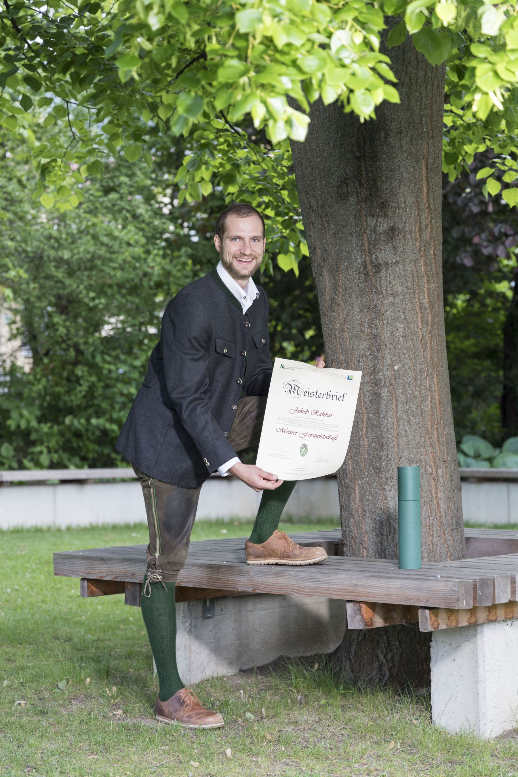 Jakob Rhabar, bester
Meister
Forstwirtschaft © LFA_Martin Meieregger