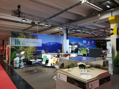 Am LK-Stand wurde an den vier Messetagen über jeweils unterschiedliche Schwerpunkte informiert. © LK Tirol