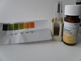 Nur mittels Clinitest ist eine genaue Bestimmung des Gärendpunktes möglich. © LK Kärnten/Siegfried Quendler Nur mittels Clinitest ist eine genaue Bestimmung des Gärendpunktes möglich. © LK Kärnten/Siegfried Quendler