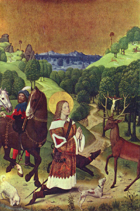 Die Bekehrung des heiligen Hubertus um 1470 © Archiv