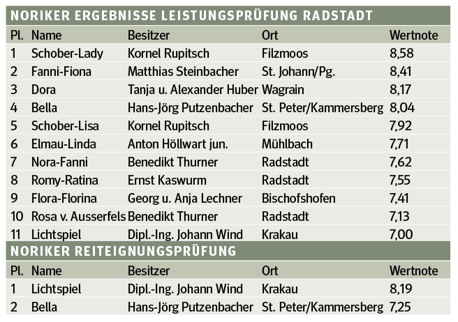 Tabelle Noriker.png © Archiv Tabelle Noriker.png © Archiv