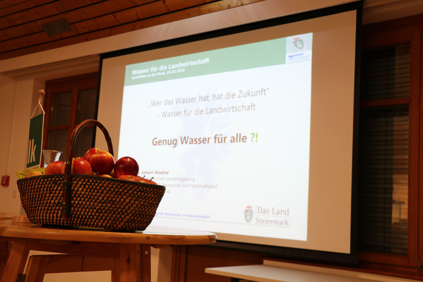 Klimawandel und Wasser für die Landwirtschaft waren die Themen des LK-Wintergespräches in Weiz © Johann Rath / Landwirtschaftskammer Steiermark