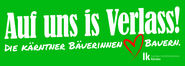 Sticker  Auf uns is Verlass.jpg © LK Kärnten