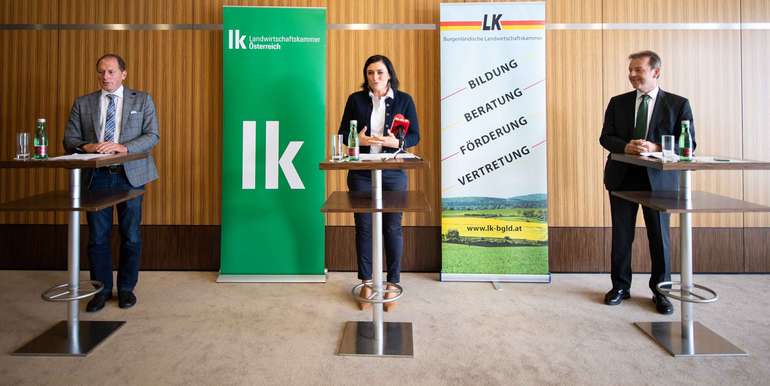 Pressekonferenz anlässlich der Präsidentenkonferenz in Frauenkirchen zum Entlastungs- und Investitionspaket 17.7.2020.jpg © Paul Gruber/BMLRT Pressekonferenz anlässlich der Präsidentenkonferenz in Frauenkirchen zum Entlastungs- und Investitionspaket 17.7.2020.jpg © Paul Gruber/BMLRT