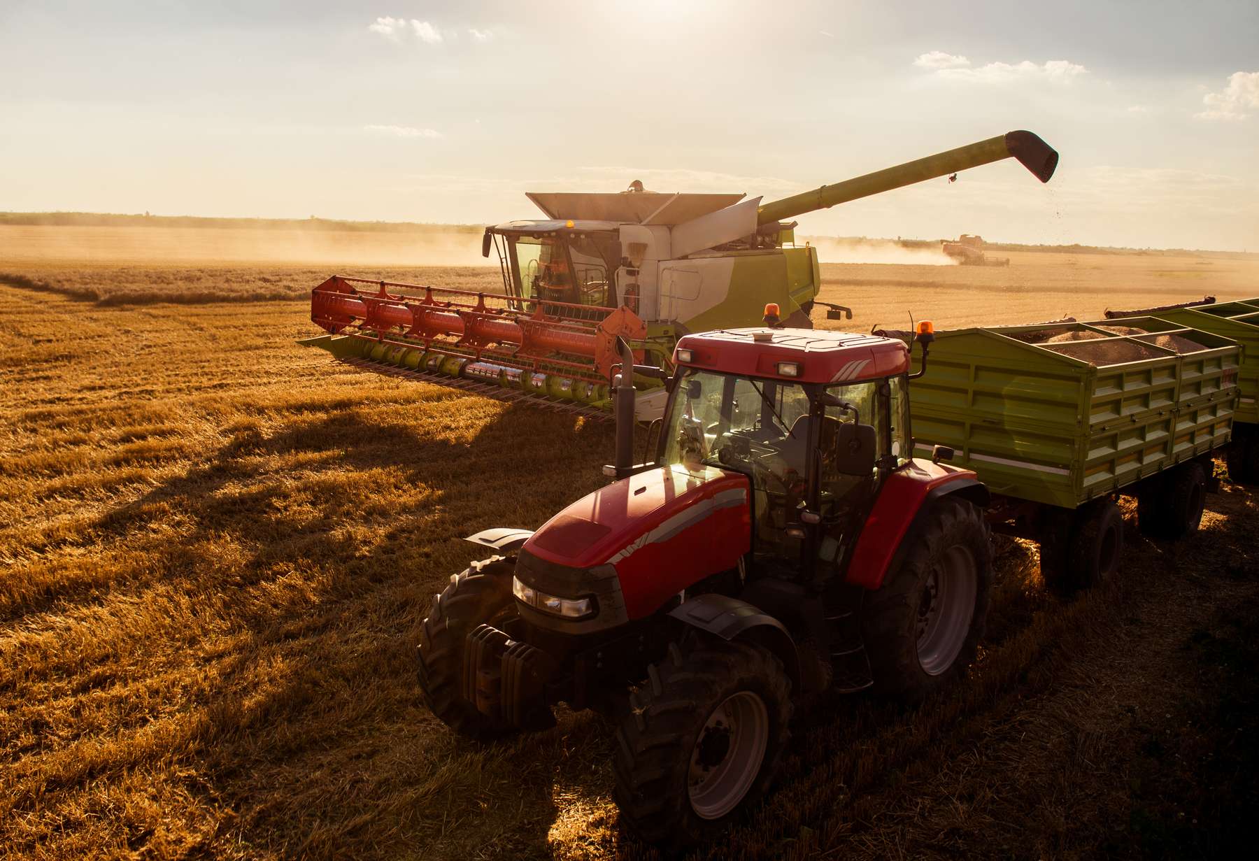 Mähdrescher und Traktor©bernardbodo_stock_adobe_com.jpg © Archiv