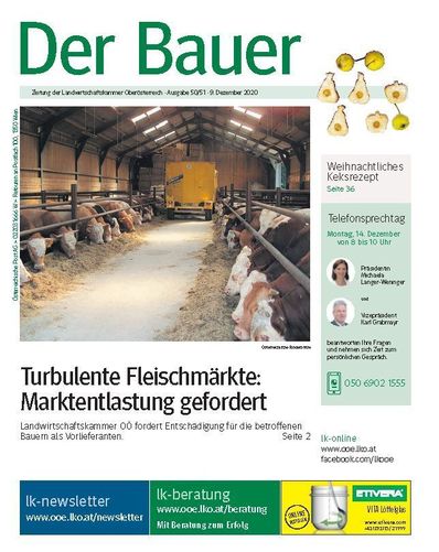 Der Bauer - Die Zeitung für die Landwirtschaft | Landwirtschaftskammer - Kammerzeitschrift \