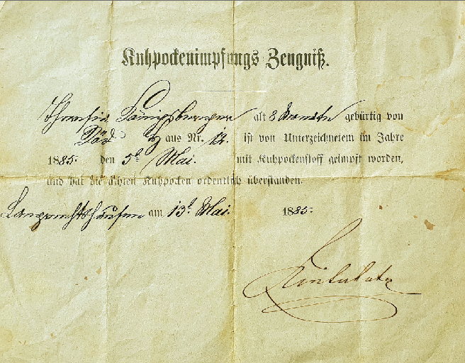 Impfzeugnis.png © Archiv/Standl Impfzeugnis.png © Archiv/Standl