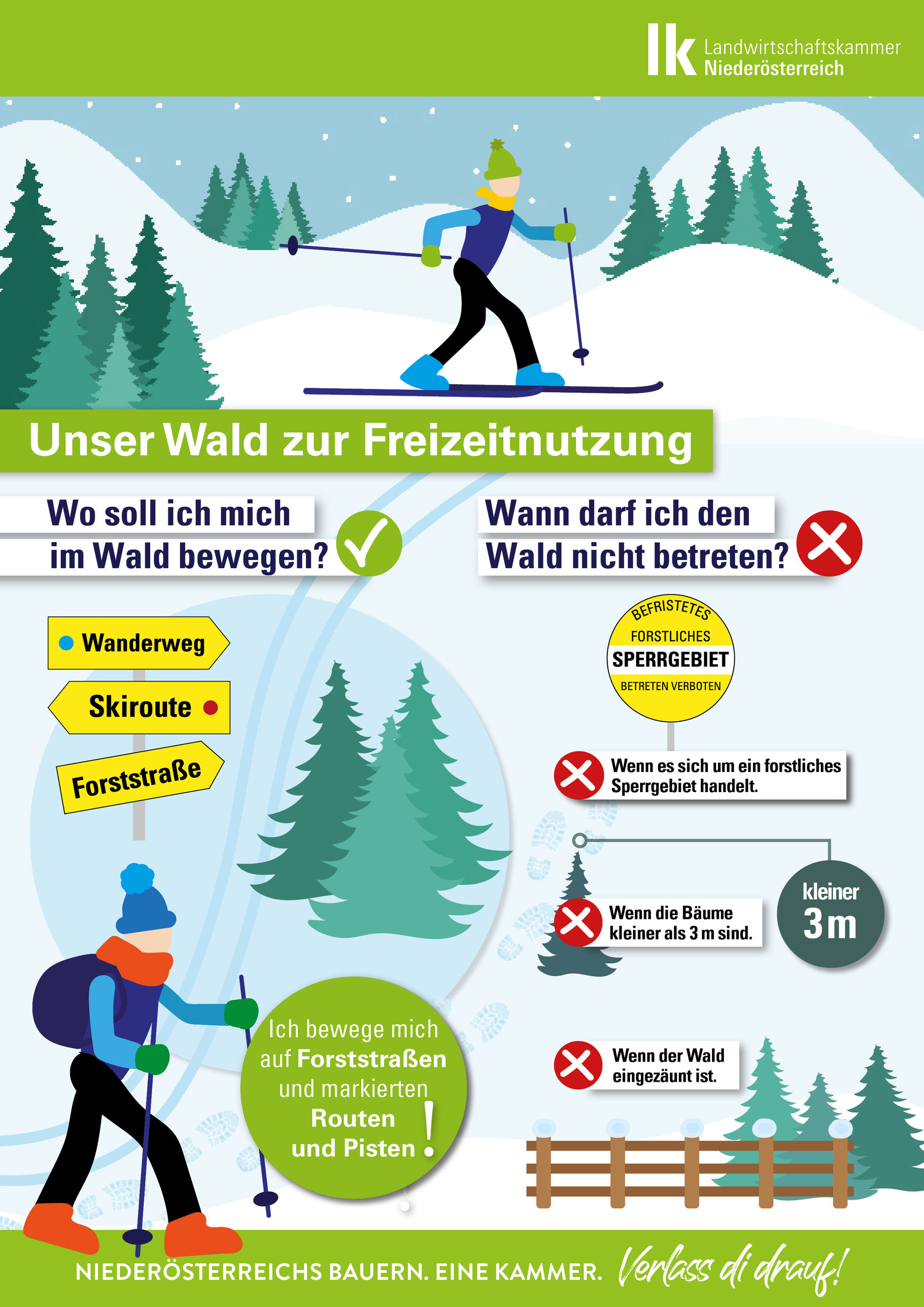 Grafik_Wald zur Freizeitnutzung.jpg © Eva Kail/LK Niederösterreich Grafik_Wald zur Freizeitnutzung.jpg © Eva Kail/LK Niederösterreich