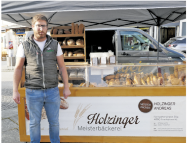 Meisterbäcker Andreas Holzinger aus Frankenmarkt, Bauernmarkt Mondsee.png © Sabine Wieder