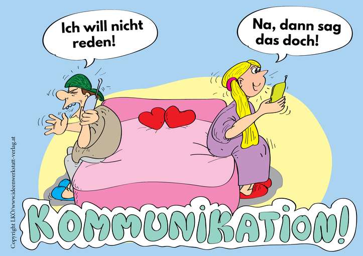 cartoons 12 Kommunikation am Bauernhof.jpg © LKÖ/www.ideenwerkstatt-verlag.at