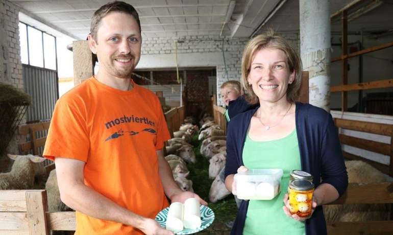 Ingrid und Robert Stöckl, Schafkäseproduzenten Ingrid und Robert Stöckl, Schafkäseproduzenten