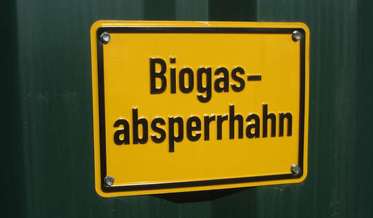 Biogas-Absperrhahn Biogas-Absperrhahn