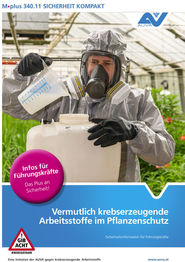 Titelbild AUVA Merkblatt Vermutlich krebserzeugende Arbeitsstoffe im Pflanzenschutz, M.plus 340.11.jpg © AUVA Titelbild AUVA Merkblatt Vermutlich krebserzeugende Arbeitsstoffe im Pflanzenschutz, M.plus 340.11.jpg © AUVA