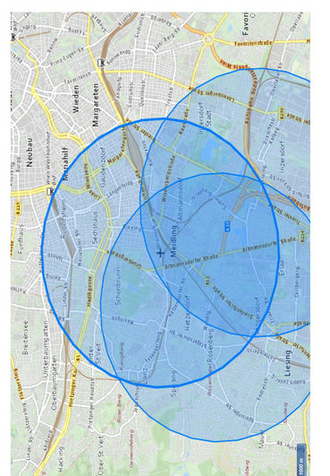 Sperrkreis - Amerikanische Faulbrut  in Wien 12 © Veterinäramt und Tierschutz Sperrkreis - Amerikanische Faulbrut  in Wien 12 © Veterinäramt und Tierschutz