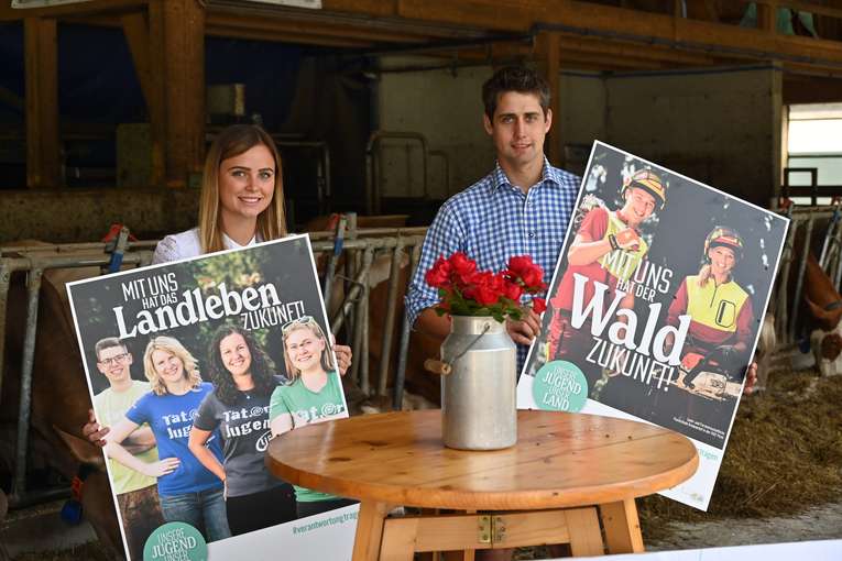 Sprecher Junge Landwirtschaft Graz-Umgebung: Sophie Herzog und Andreas Jaritz.jpg © LK-Stmk/Kohlfürst