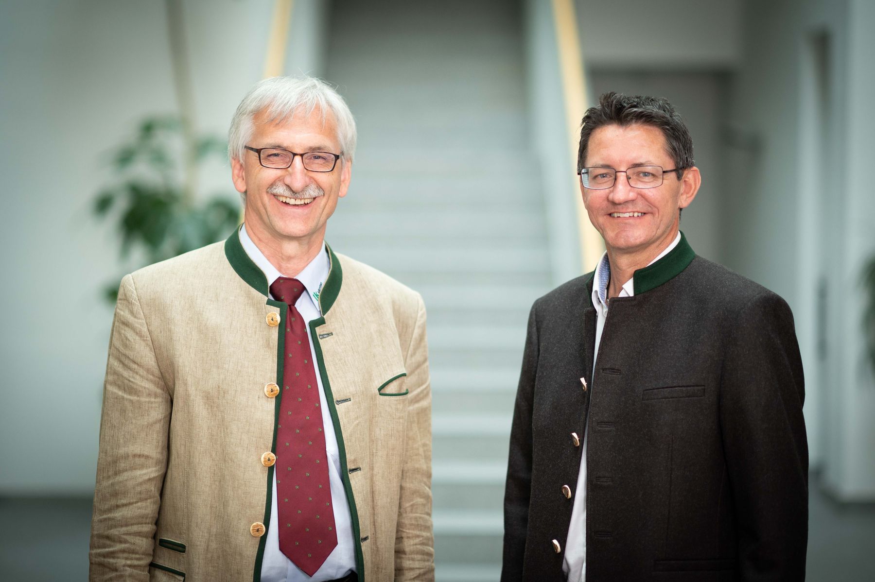 President Siegfried Huber and Director Hans Mikl (left). © Paul Gruber