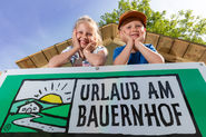 Plakat Urlaub am Bauernhof