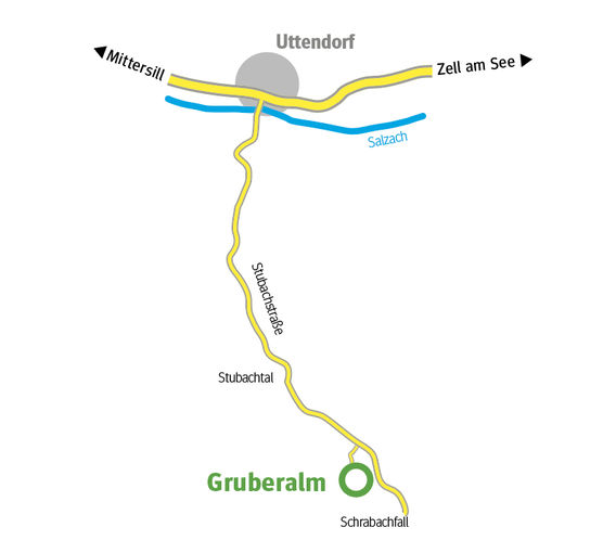 Gruberalm Wegverlauf.jpg © Mooslechner Gruberalm Wegverlauf.jpg © Mooslechner