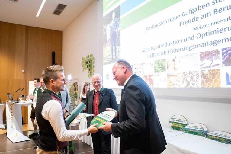 Meisterbriefverleihung, 4. September 2021, im Steiermarkhof in Graz © LFA / Alexander Danner