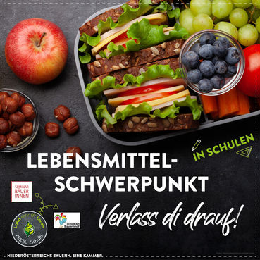 Lebensmittelschwerpunkt an Österreichs Schulen © Marlene Weitzenböck/LK Niederösterreich Lebensmittelschwerpunkt an Österreichs Schulen © Marlene Weitzenböck/LK Niederösterreich
